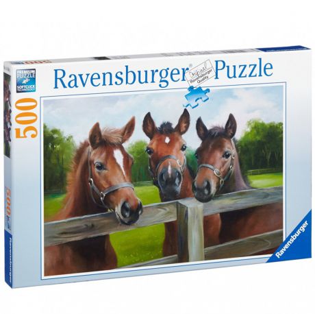 Пазл Ravensburger Три лошади 500 элементов 145669