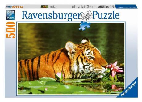 Пазл Ravensburger Тигр в лилиях (500 шт.)