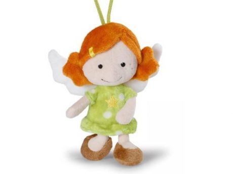 Мягкая игрушка Nici Ангел-хранитель, с петелькой ангелочек зеленый плюш 15 см 37332