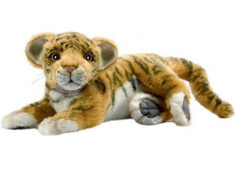 Мягкая игрушка Hansa лежащий тигр искусственный мех 26 см 4990