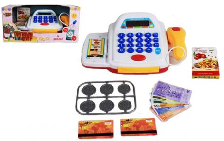 Игровой набор Shantou Gepai "Торговый центр"- со сканером и набором денег свет, звук
