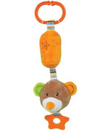 Развивающая игрушка Жирафики Подвеска с колокольчиком и прорезывателем "Мишка Вилли" 939328