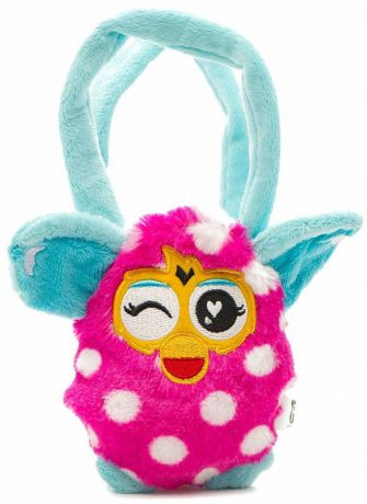 Плюшевая игрушка Furby сумочка в горох 12 см, хенгтег