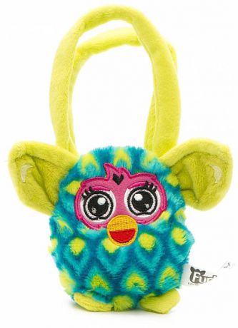 Плюшевая игрушка Furby сумочка павлин 12 см, хенгтег
