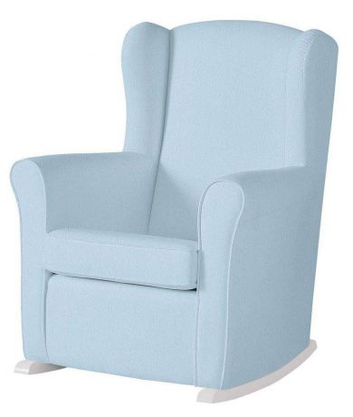 Кресло-качалка Micuna Wing Nanny (white/blue искусственная кожа)