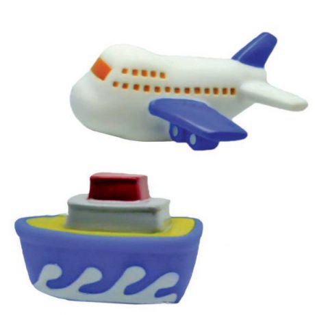 Набор игрушек для ванны Жирафики "Самолёт и пароход" 681265