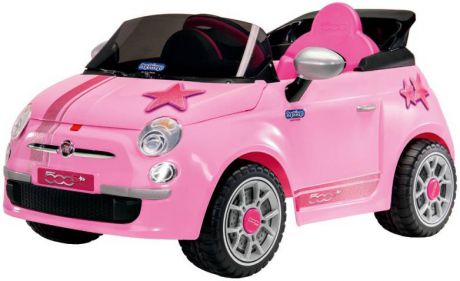 Электромобиль Peg-Perego Fiat 500 Star Pink r/c