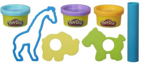 Набор для лепки play-doh Зоопарк b4159 3 цвета в ассортименте