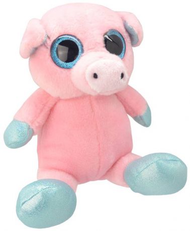 Мягкая игрушка Wild Planet Свинка розовый искусственный мех 18 см k7864