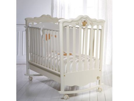 Кроватка качалка Baby Expert Romantico 125x65 см кремовый