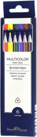 Набор фломастеров Bruno Visconti Multicolor Easy Pack 1 мм 6 шт 32-0018