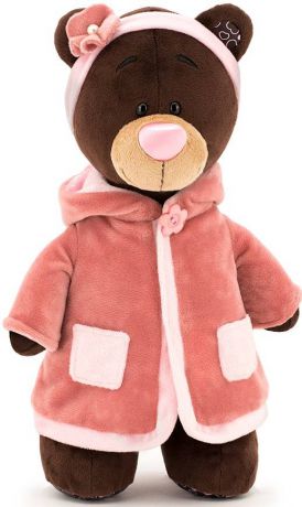Мягкая игрушка медведь Orange Milk стоячая в пальто 30 см коричневый искусственный мех текстиль м014/30
