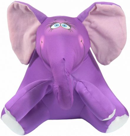 Антистрессовая игрушка Спи Слон Ким сид слоненок фиолетовый полиэстер полистирол 29 см