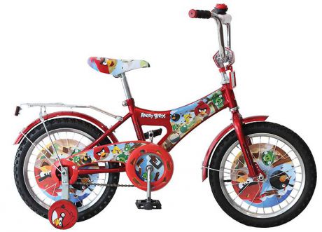 Велосипед Навигатор Angry Birds 16" красный двухколёсный