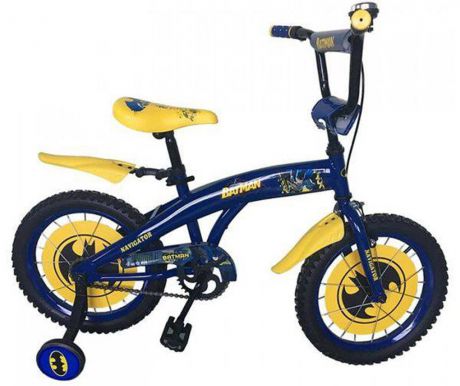 Велосипед Навигатор Batman 16" сине-желтый двухколёсный bh16116