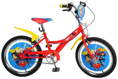 Велосипед Навигатор Super Hero Girls 16" красно-желтый двухколёсный