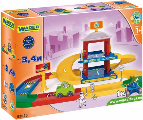 Игровой набор Wader Kid Cars 3d гараж 2 этажа 53020