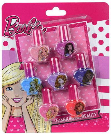 Игровой набор детской декоративной косметики Markwins "Barbie" 7 предметов для ногтей 9708051