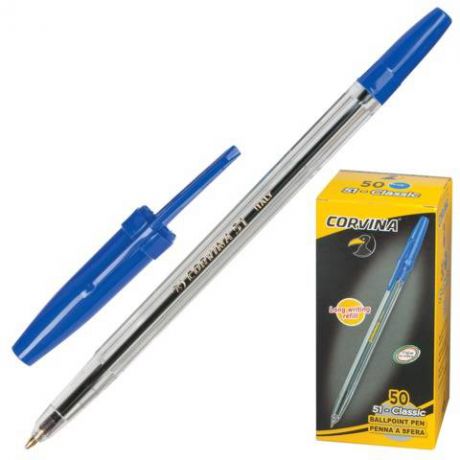 Шариковая ручка Carioca Corvina 51 синий 0.7 мм