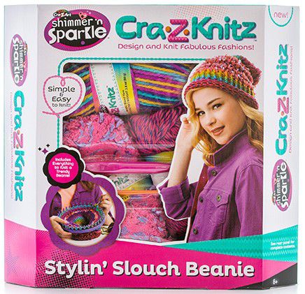 Набор для вязания Cra-Z-Art Стильная шапка-колпак от 8 лет 6 шт 17436