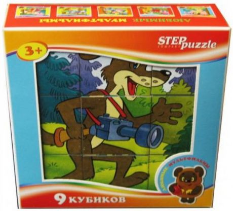 Кубик Step Puzzle Любимые мультфильмы-4 9 шт от 3 лет