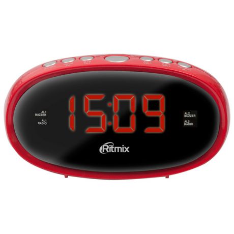 Радио-часы Ritmix RRC-616 Red