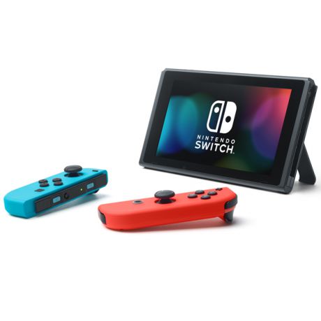 Игровая приставка Nintendo Switch (неоновый красный/неоновый синий)