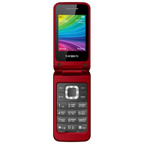 Мобильный телефон teXet TM-204 красный