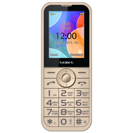 Мобильный телефон teXet TM-B330 бежевый