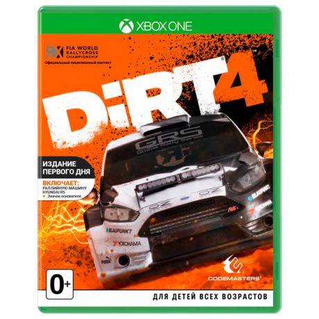Видеоигра для Xbox One . Dirt 4
