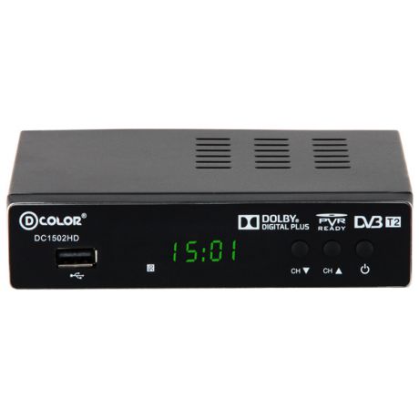 Приемник телевизионный DVB-T2 D-Color DC1502HD
