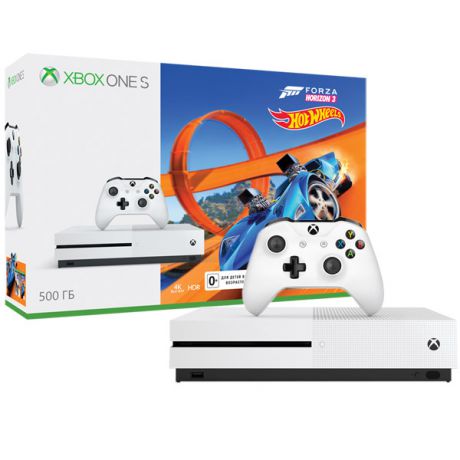 Игровая консоль Xbox One Microsoft S 500 GB белая + Forza Horizon 3 +DLC (ZQ9-00212)