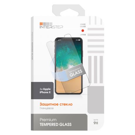 Защитное стекло для iPhone InterStep для iPhone X (IS-TG-IPHONXUNI-000B201)