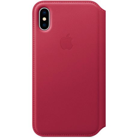 Чехол для iPhone Apple iPhone X Leather Folio Berry (MQRX2ZM/A)
