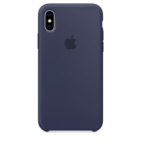 Чехол для iPhone Apple iPhone X Silicone Case Midnight Blue (MQT32ZM/A)