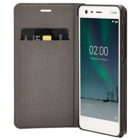 Чехол для сотового телефона Nokia 2 Leather Flip Cover Black (СP-304)