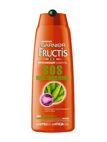 Шампуни Garnier Шампунь "Fructis, SOS восстановление" укрепляющий, для секущихся и очень поврежденных волос, 400 мл