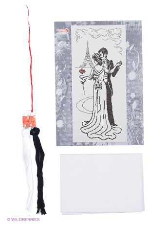 Наборы для вышивания Матренин Посад Набор для вышивания счетным крестом "Пара в Париже"