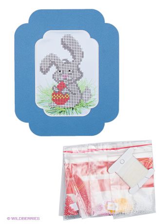 Наборы для вышивания Матренин Посад Наборы для вышивания с бисером и паспарту "Пасхальный кролик"