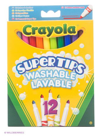 Наборы для рисования Crayola Набор тонких фломастеров "Супертипс" ярких цветов