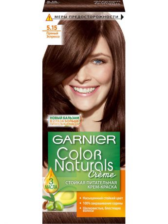 Краски для волос Garnier Стойкая питательная крем-краска для волос "Color Naturals", оттенок 5.15, Пряный эспрессо