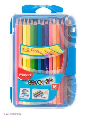 Карандаши Maped Набор цветных карандашей, 15 цветов
