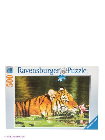 Пазлы Ravensburger Паззл "Тигр в лилиях", 500 шт