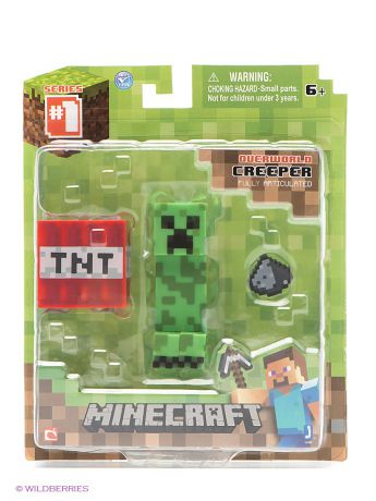 Фигурки-игрушки Minecraft Игровой набор "Крипер.Фигурка с аксессуарами".