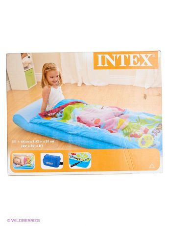 Кровати детские Intex Надувной Матрас - С Покрывалом На Молнии 64На152На20См