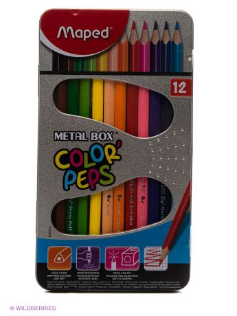 Карандаши Maped Набор цветных карандашей, 12 цветов
