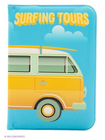 Обложки Kawaii Factory Обложка для паспорта "Surfing tours"