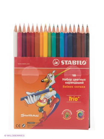 Карандаши Stabilo Набор цветных карандашей, 18 цв.