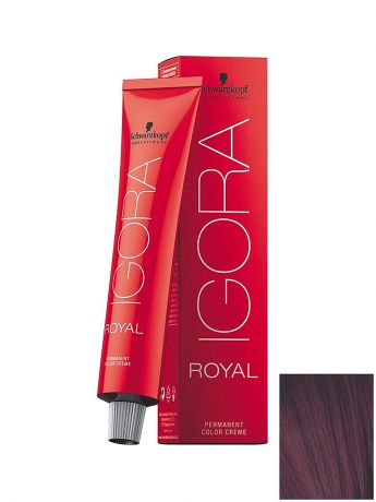Краски для волос Schwarzkopf Professional Краситель для волос Igora Royal 6-99 Темный русый фиолетовый экстра, 60 мл