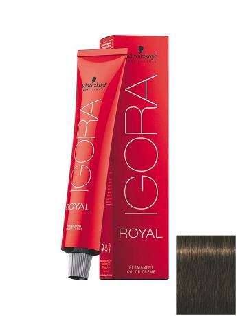 Краски для волос Schwarzkopf Professional Краситель для волос Igora Royal 5-63 Светлый коричневый шоколадный матовый, 60 мл